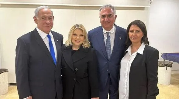 Rza Pəhləvi İsraildə: Netanyahu ilə görüşdü