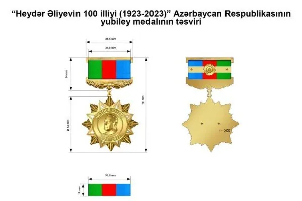 “Heydər Əliyevin 100 illiyi” yubiley medalı təsis edildi