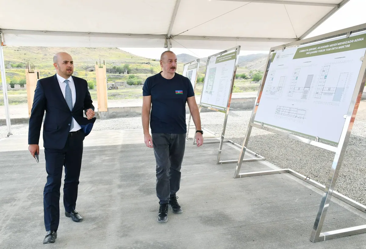 Prezident Cəbrayılda tikinti işləri ilə tanış oldu