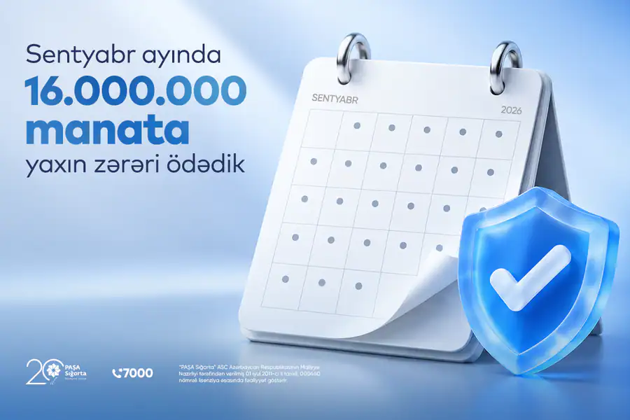 “PAŞA Sığorta” bir ayda 16 milyon manata yaxın ödəniş edib