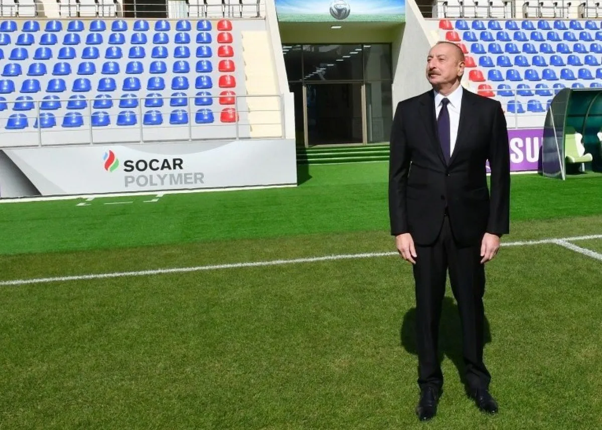 İlham Əliyev Xankəndidəki oyunu stadiondan izləyəcək