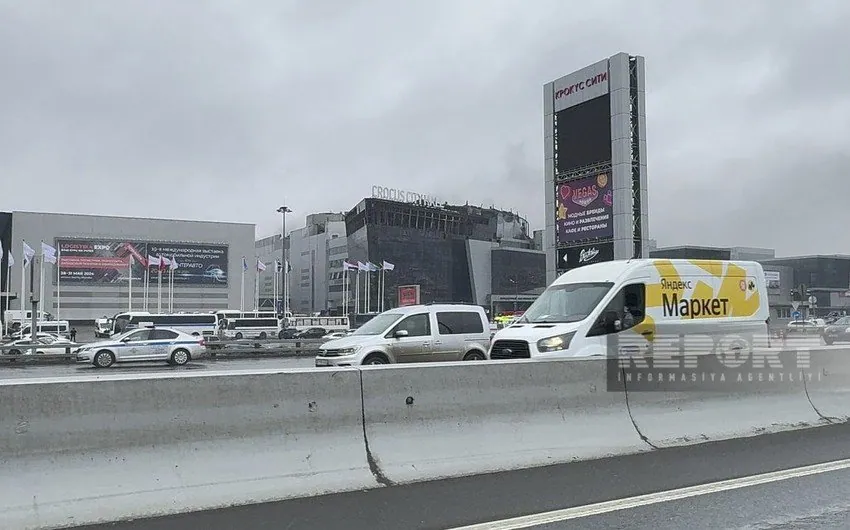 Terror aktı baş vermiş "Crocus City Hall"un son görüntüləri