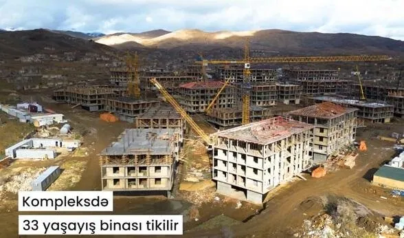 Bu il Cəbrayıla köç olacaq: 33 yaşayış binası tikilir - Video