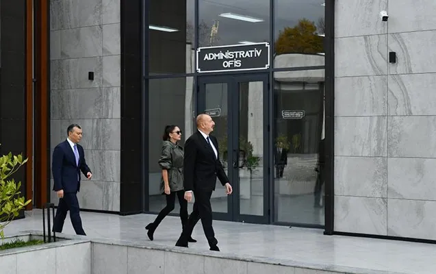 Prezidentin İsmayıllı səfərindən görüntülər - Video