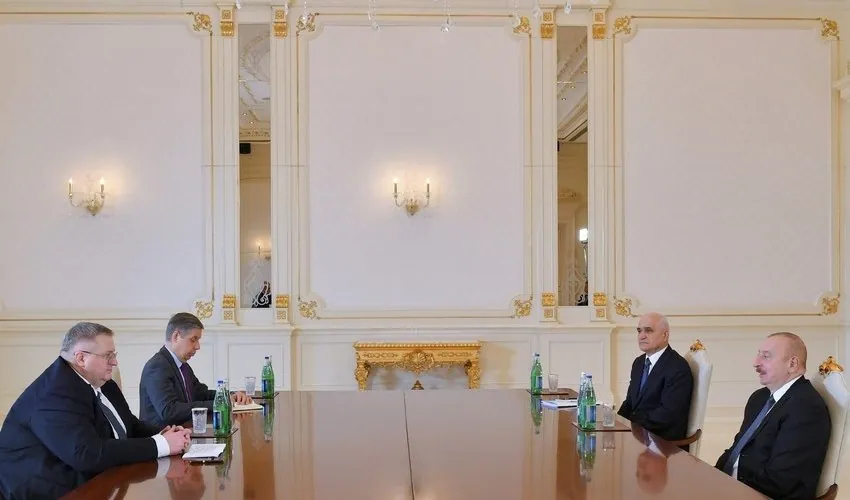 İlham Əliyev Aleksey Overçuku qəbul etdi