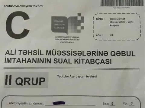 Buraxılış imtahanında sual kitabçaları şagirdlərə veriləcək