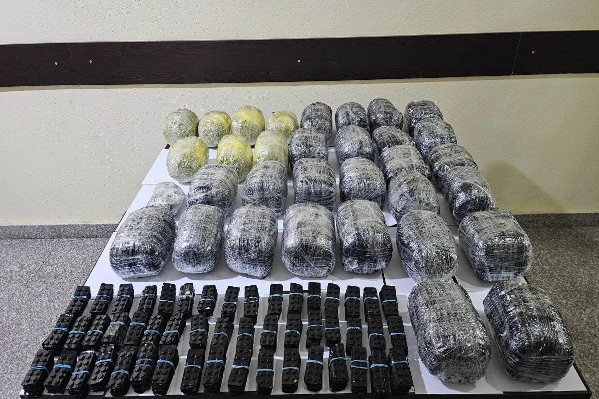 İran sərhədindən Azərbaycana gətirilən 35 kiloqram narkotikin qarşısı kəsilib