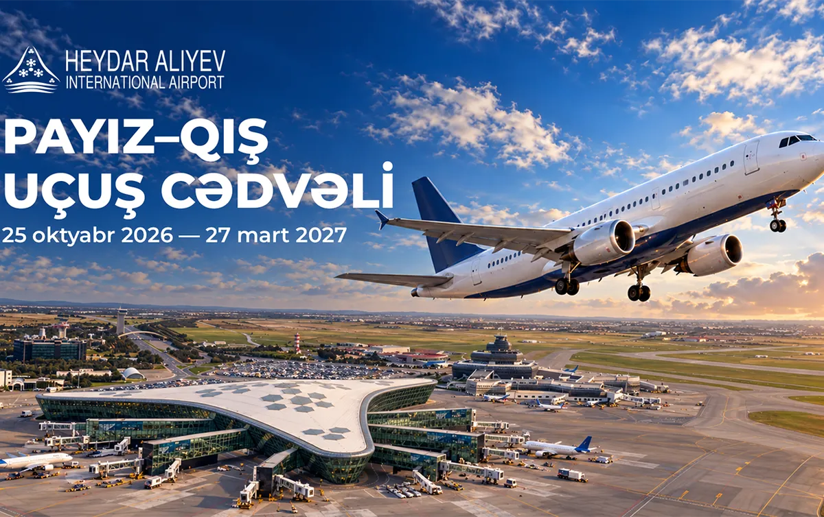 Heydər Əliyev Beynəlxalq Aeroportu qış cədvəlinə keçid edir